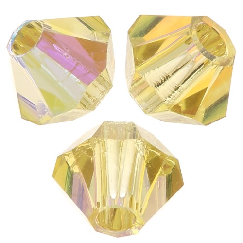 Biconi Preciosa 3 mm - MC Bead Rondell - Acid Yellow AB x30