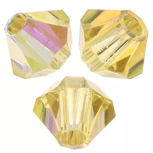 Biconi Preciosa 3 mm - MC Bead Rondell - Acid Yellow AB x30