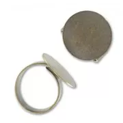Anello regolabile con supporto 18 mm bronzo x1