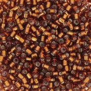 Miyuki Delica 10/0 DBM0144 - Silver Lined Dark Topaz x8g