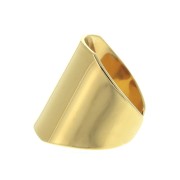 Anello grande 21 mm Dorato con oro finox1