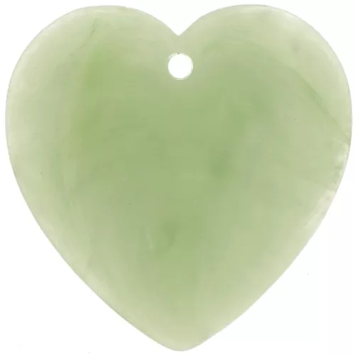 Pendente a forma di cuore in resina traslucida 36x36,5 mm - Lichene marmorizzato x1