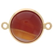 Distanziatore per cabochon a base piatta 12 mm - dorato x1