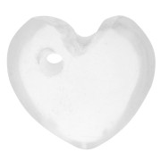 Zecchino cuore 10 mm - Cristallo di rocca x1|raw }}