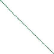 Catena in ottone con strass in cristallo tagliato da 2,10 mm - Dorato - Zircone blu x 50 cm