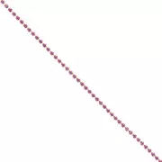 Catena in ottone con strass in cristallo tagliato da 2,10 mm - Dorato - Fucsia x 50 cm
