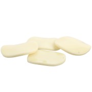 Pendente rotondo ondulato in acrilico 34 mm - Ecru x1