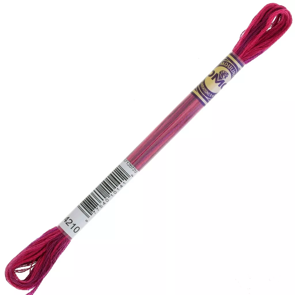 10 matasse di filo da ricamo viola, 8 m, in cotone, filo da ricamo per punto croce, set di filo da ricamo, filo in poliestere per braccialetti dell 'amicizia (viola