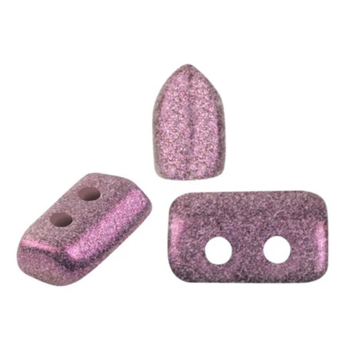 Perle in vetro Piros® di Puca® 2x5 mm - Stardust Amethyst x10g