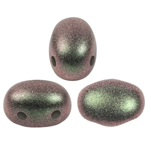 Perle in vetro Samos® di Puca® 7x5 mm - Polynesian Olivine x10g