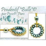 Perle in vetro Samos® di Puca® 7x5 mm - Polynesian Olivine x10g