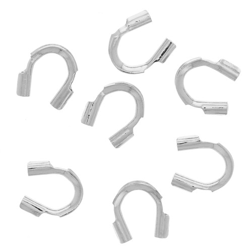 Protezioni per fili 0,46 mm - Argentato x20