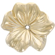 Pendente a forma di fiore in resina trasparente 23 mm - Oro x1|raw }}