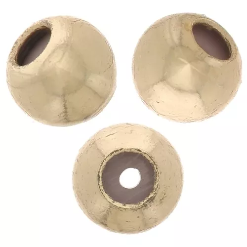 Perlina stopper da 3 mm con foro da 0,5 mm - Dorato x10