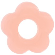 Pendente a forma di fiore in acrilico traslucido da 20 mm - Rosa vintage x1|raw }}