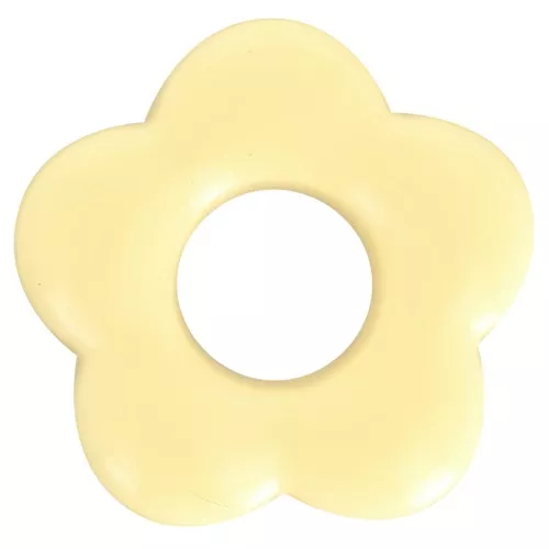Pendente forma di fiore in acrilico opaco - Giallo pastello x1