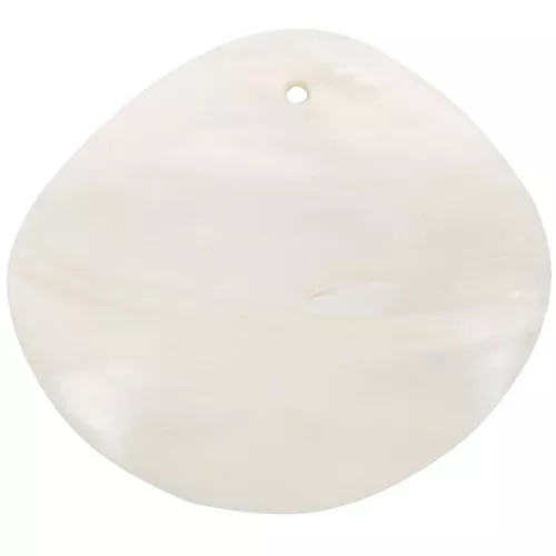 Pendenti rombo madreperla 39x44 mm Naturale x2