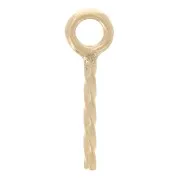 Gancio per perla semi-perlata - Gold filled x1