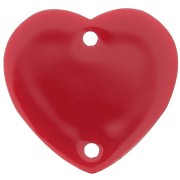 Distanziatore cuore 15x16,5 mm acrilico - Rosso x1