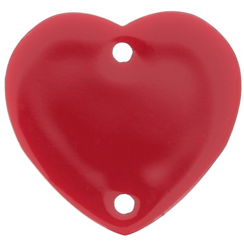 Distanziatore cuore 15x16,5 mm acrilico - Rosso x1