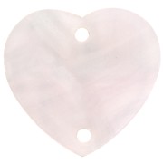 Distanziatore a cuore in acetato 15x16,5 mm - Perla rosa chiaro x1|raw }}