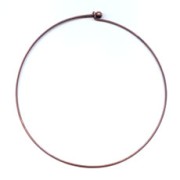 Girocollo con chiusura a pallina 1.6 mm 12 cm rame antico