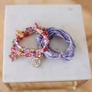 Perla fiore in ceramica 17 mm - Turchese x1