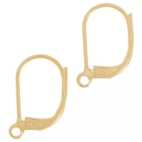 Monachelle con anello aperto 15 mm - Dorato x40