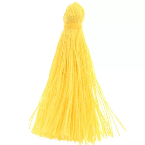 Pompon in lana 27-30 mm Giallo x1