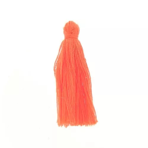 Pompon in lana 27-30 mm Orange foncé x1
