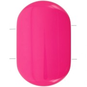 Perlina rettangolare rotonda a 2 fori in resina opaca 27x17 mm - Rosa scuro x1|raw }}
