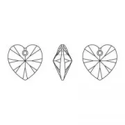 Cuore PureCrystal 6228 mm. 14,4x14 Crystal Heliotrope x1