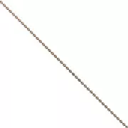 Catena maglia pallina 1 mm rame antico x1m