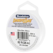 Filo di nylon intrecciato Dandyline 0,13 mm - Bianco x25 m|raw }}