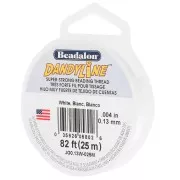 Filo di nylon intrecciato Dandyline 0,13 mm - Bianco x25 m