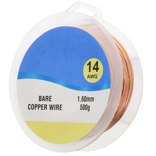 Filo di rame nudo 1,6 mm x28 m