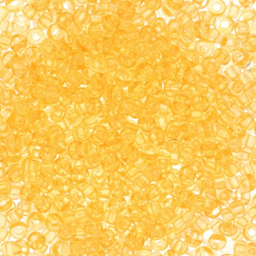 Perla rocaille Preciosa 11/0 2 mm - Solgel - Giallo 2, cristallo tinto x 20 g