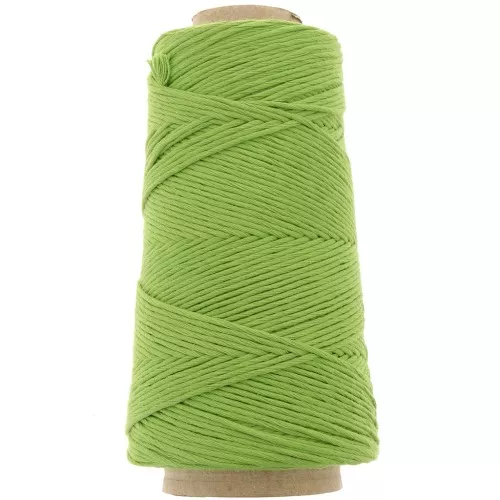 Bobina cordone di cotone macrame Détox XL - Verde erba x200 m