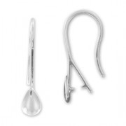 Ganci per orecchini fermaciondolo gocce mm. 20 Argento 925 x2|raw }}