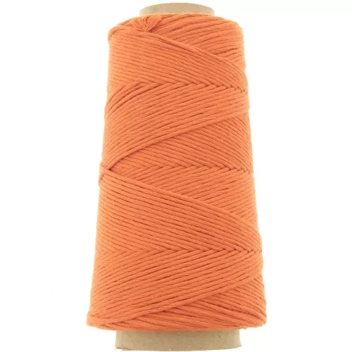 Bobina cordone di cotone macrame Détox XL - Arancione x200 m