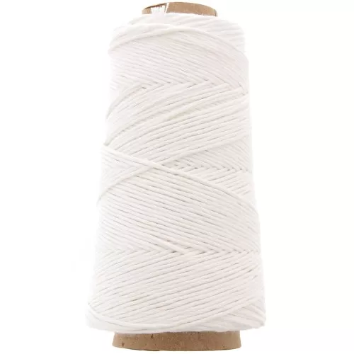 Bobina cordone di cotone macrame Détox XL- Bianco x200 m