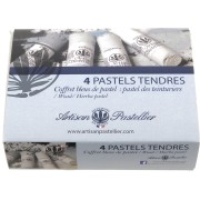Set di 4 pastelli morbidi - Bleus de pastel - Pastel des teinturiers x1