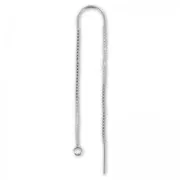 Orecchini catena in Argento 925 mm. 50+55 x2