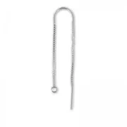 Orecchini catena in Argento 925 mm. 40+55 x2