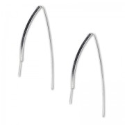 Orecchini filo mm. 33 per semi-forate in Argento 925 x2|raw }}