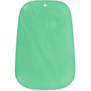 Pendente a trapezio in resina traslucida-40x27 mm - Turchese verde marmorizzato x1|raw }}