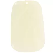 Pendente a trapezio in resina traslucida - 40x27 mm - Marmo avorio x1