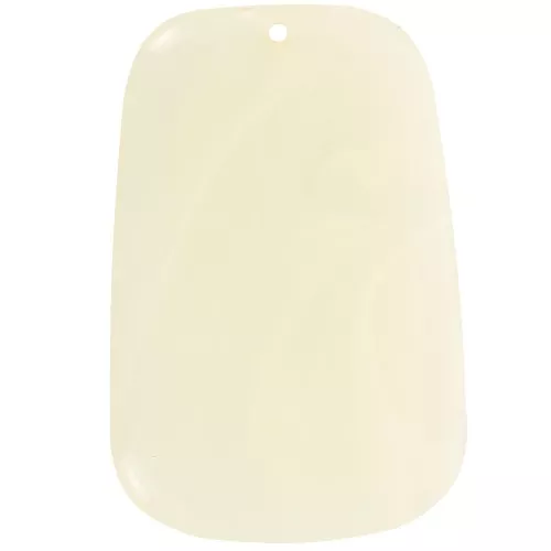 Pendente a trapezio in resina traslucida - 40x27 mm - Marmo avorio x1