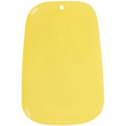 Pendente a trapezio in resina traslucida -40x27 mm - Giallo limone marmorizzato x1