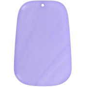 Pendente a trapezio in resina traslucida - 40x27 mm - marmo lavanda x1|raw }}